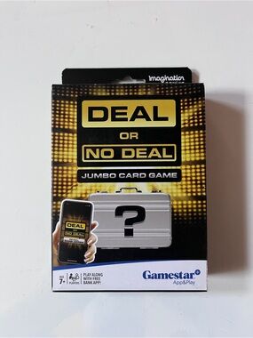 Deal or No Deal Jumbo Card Game by Gamestar - Brand New Sealed Condition